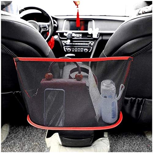 Seat Back Net Bag Organizers And Storage Red Barrier of Backseat Pet&Kids Driver Storage Netting Pouch Car Purse Holder Between Seats Car Net Pocket Handbag Holder Seat Back Net Bag Organizers And Storage Red Barrier of Backseat Pet&Kids Driver Storage Netting Pouch Car Purse Holder Between Seats Car Net Pocket Handbag Holder